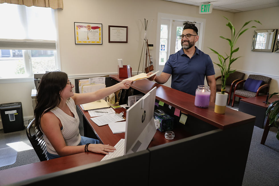 Front Desk Welcome Patients Springfield Virginia Chiropractor.jpg