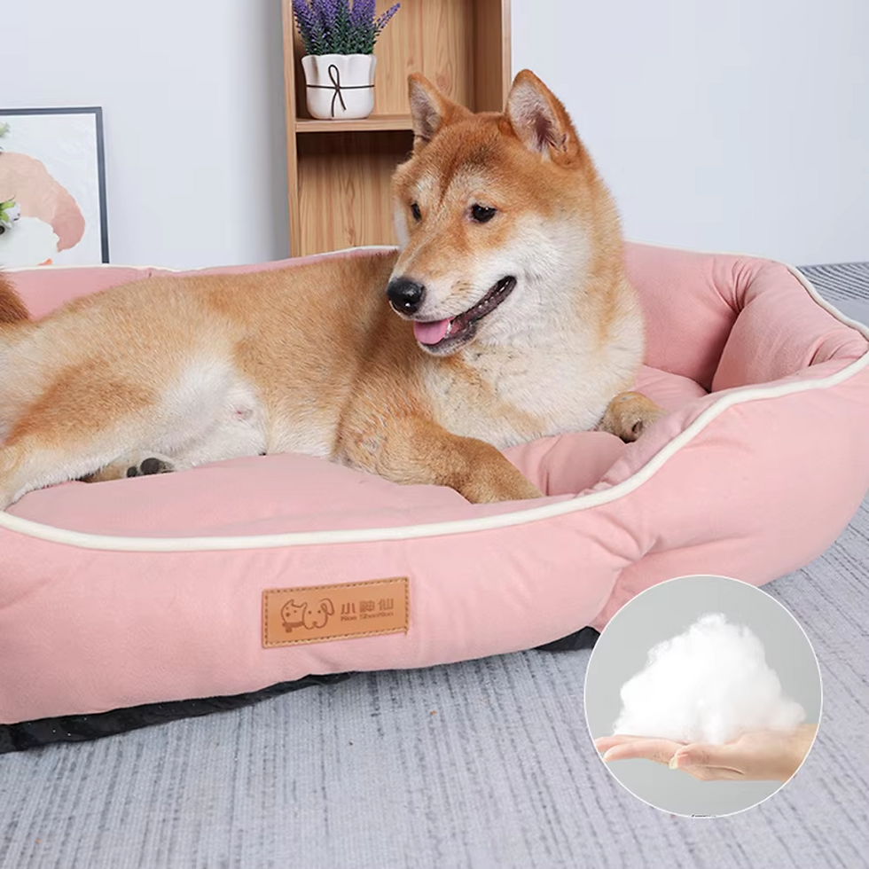 Thumbnail: Corduroy Pet Sofa Bed | Spacious Cosy Lounger for Dogs & Cats