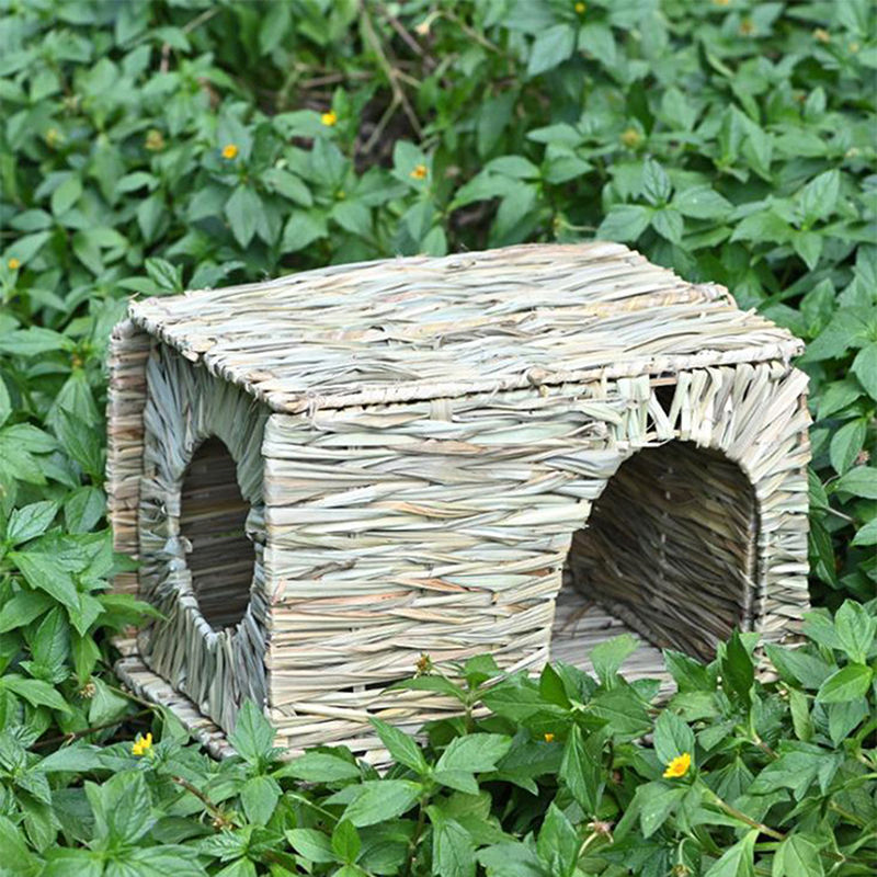 Thumbnail: Natural Grass Hideaway House | Woven Hay Chew Toy & Shelter for Rabbits