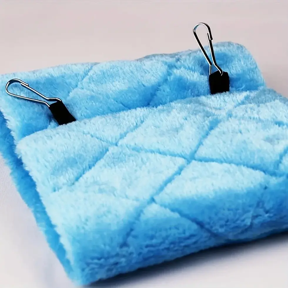 Thumbnail: Plush Hanging Parrot Hammock | Cosy Winter Nest for Budgies & Cockatiels