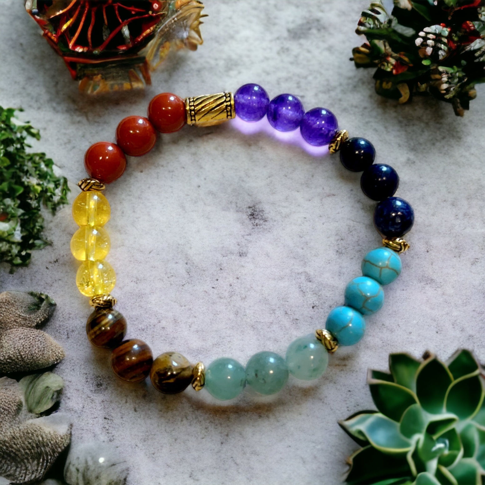 Bracelet soin 7 chakras