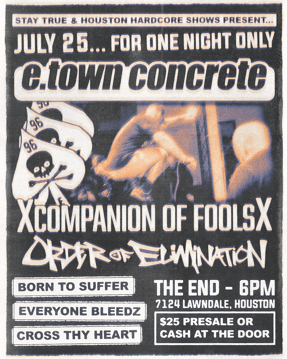 E-Town Concrete w/ Companion Of Fools and Order Of Elimination