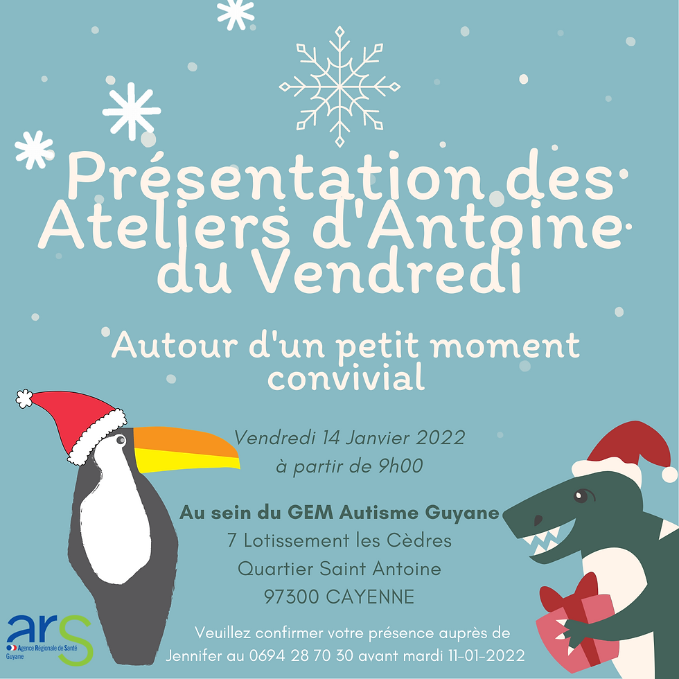 Présentation des Ateliers d'Antoine le Vendredi