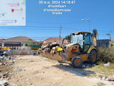 รถขุดตักดินกำลังทำงาน กำจัดขยะ 30 พ.ย. 2024 ตำบลทับมา อำเภอเมืองระยอง จังหวัดระยอง