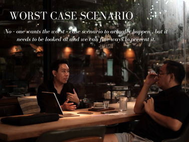 "worst-case scenario" ในภาษาไทย