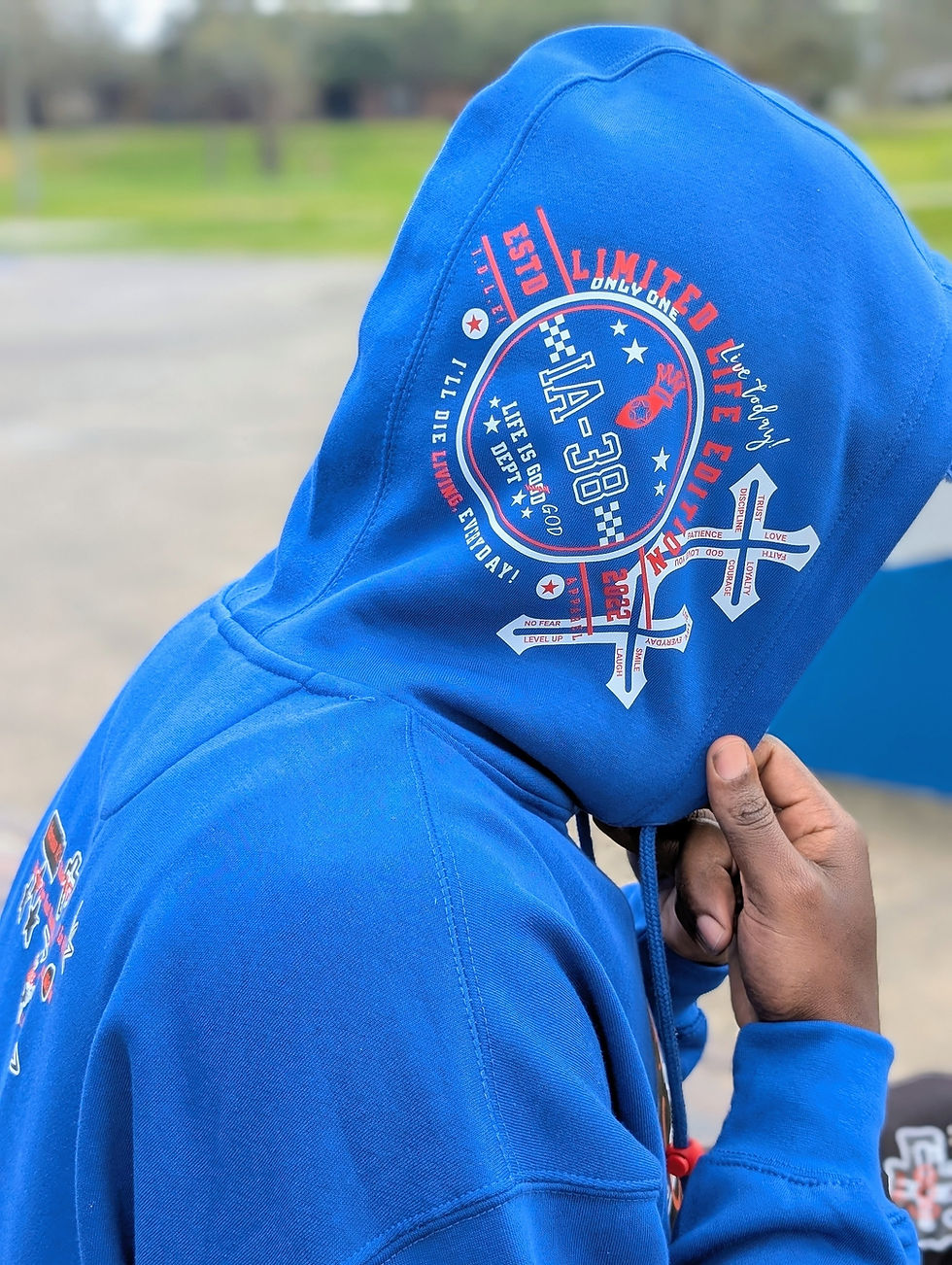 Thumbnail: Royal Blue " You God To Believe" Hoodie 