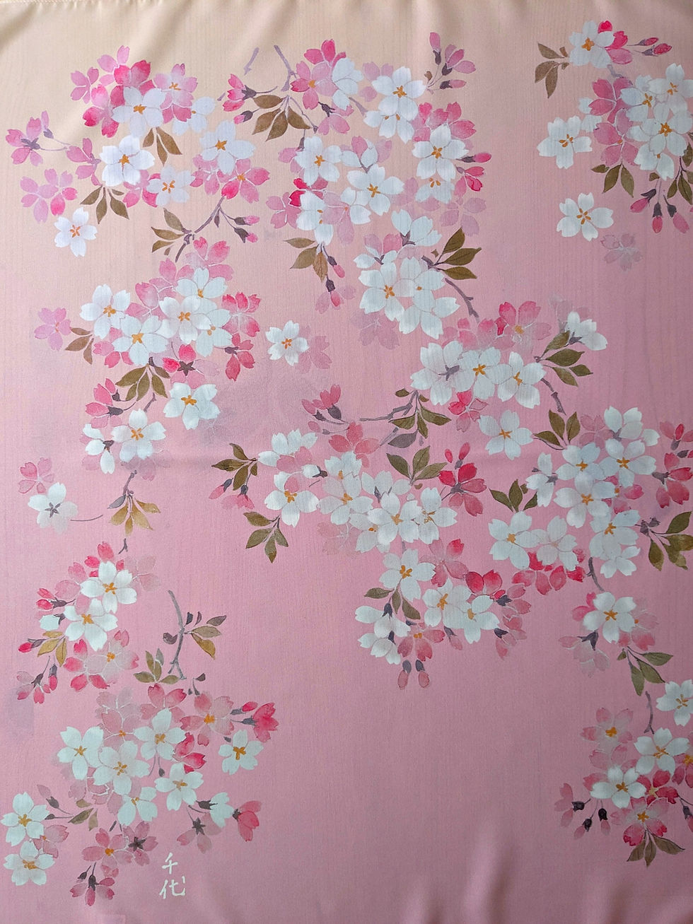 Thumbnail: Karakusaya furoshiki Hanasakisakura