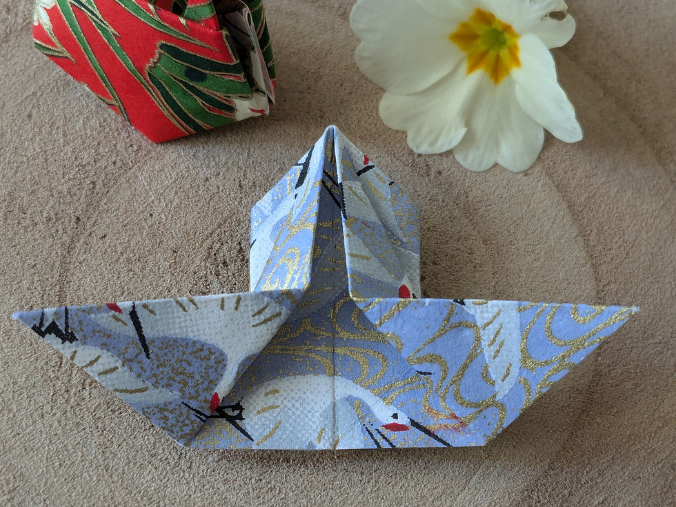 making origami bunnies