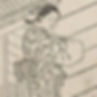 Japanese art girl with furoshiki wrapped item