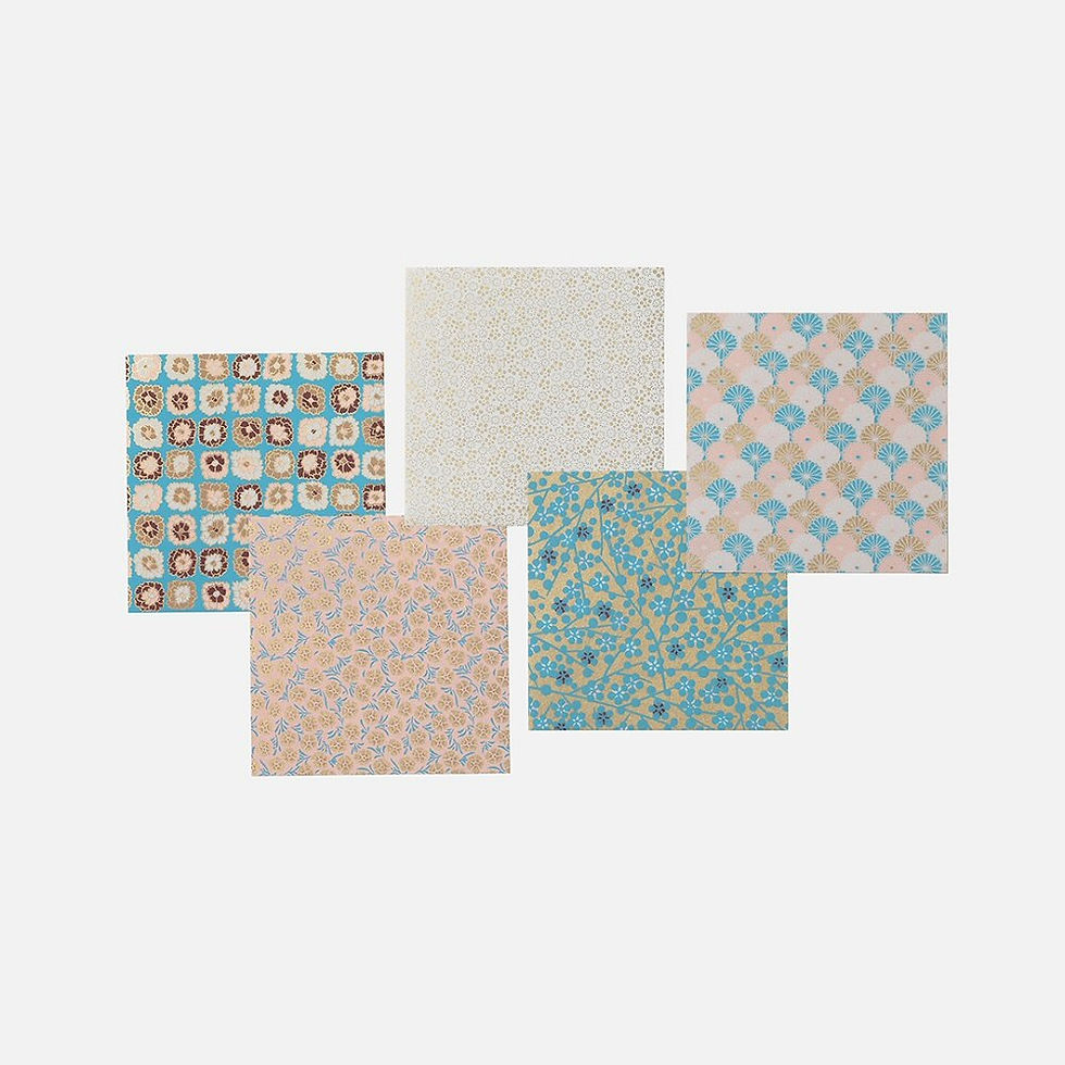 Thumbnail: yuzen origami papers blue