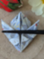 making origami bunnies