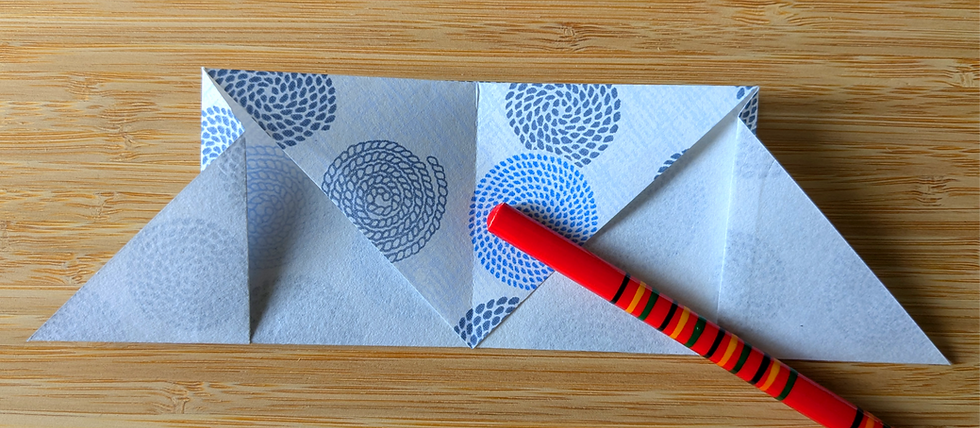 making an origami sailing boat