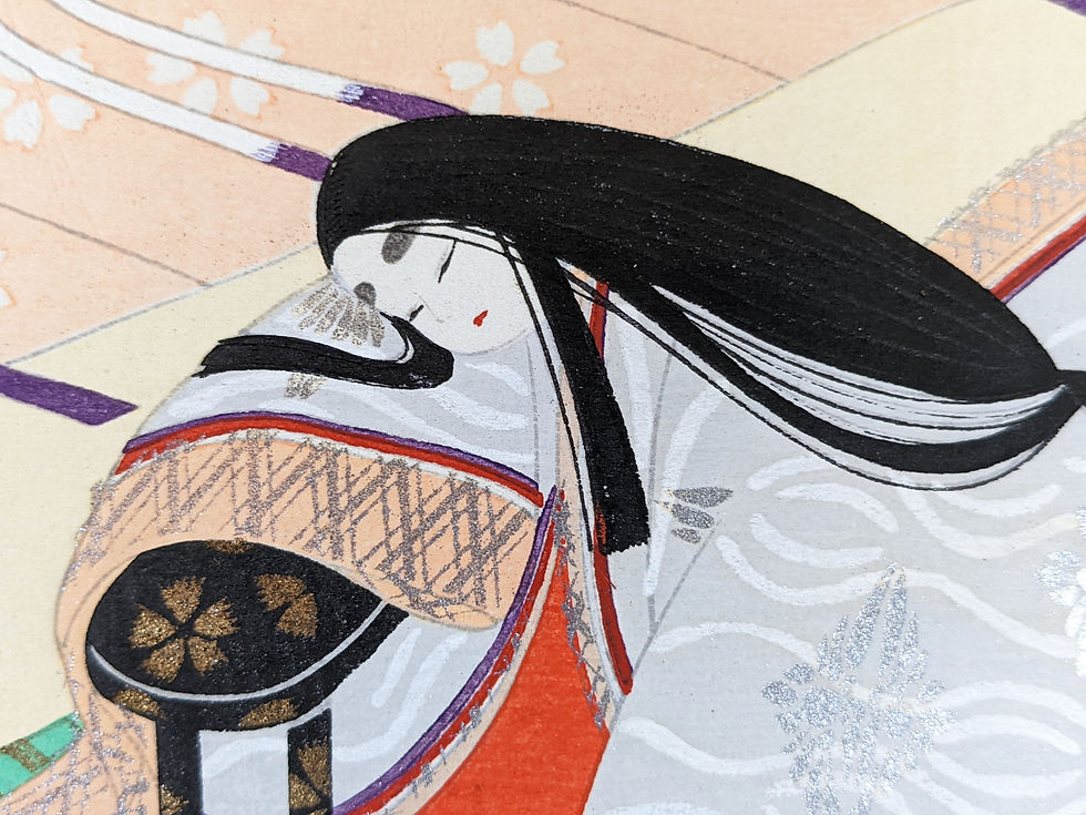 tale of genji woodblock print