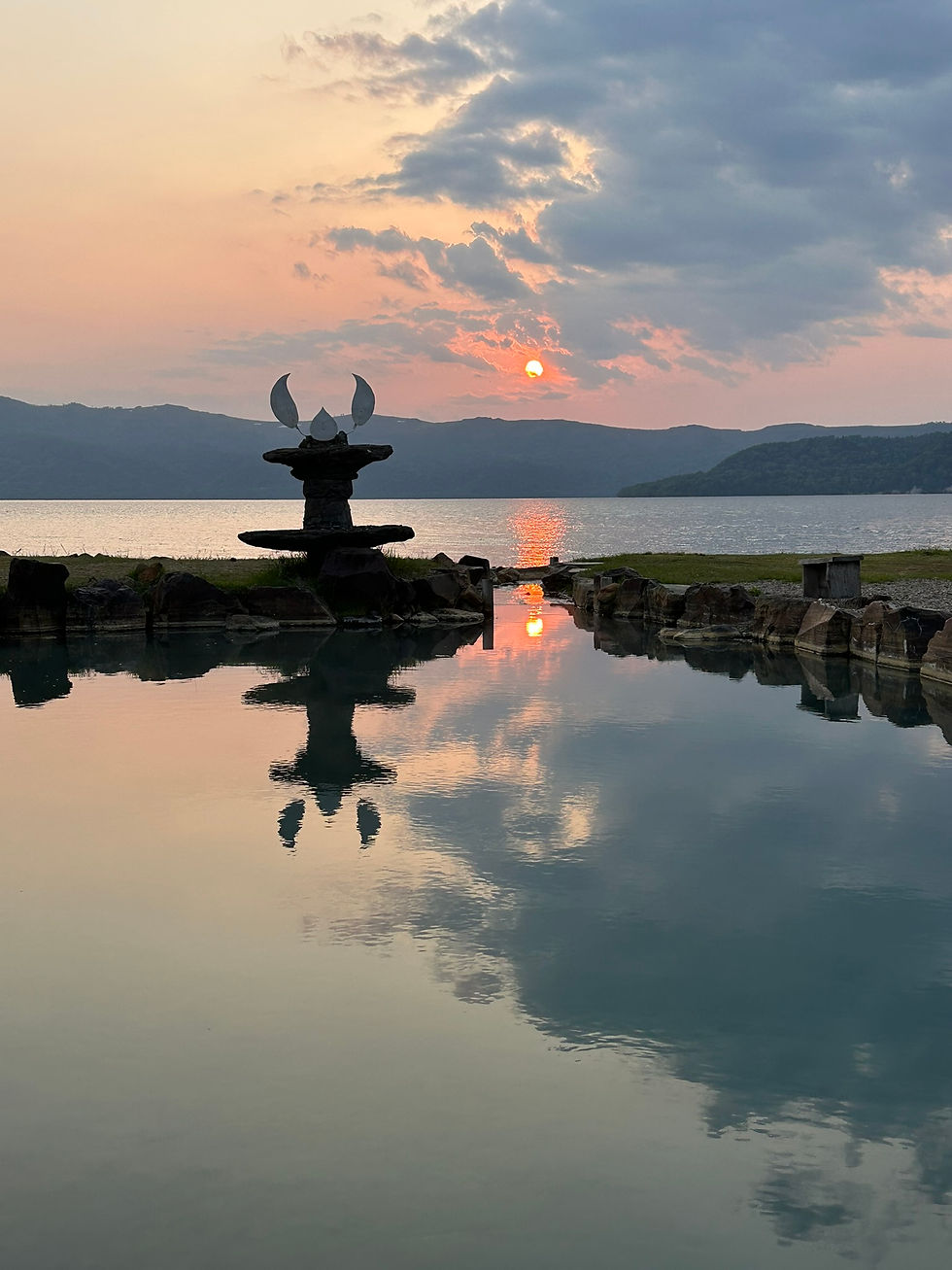 hot springs, Lake Kussharo, Hokkaido