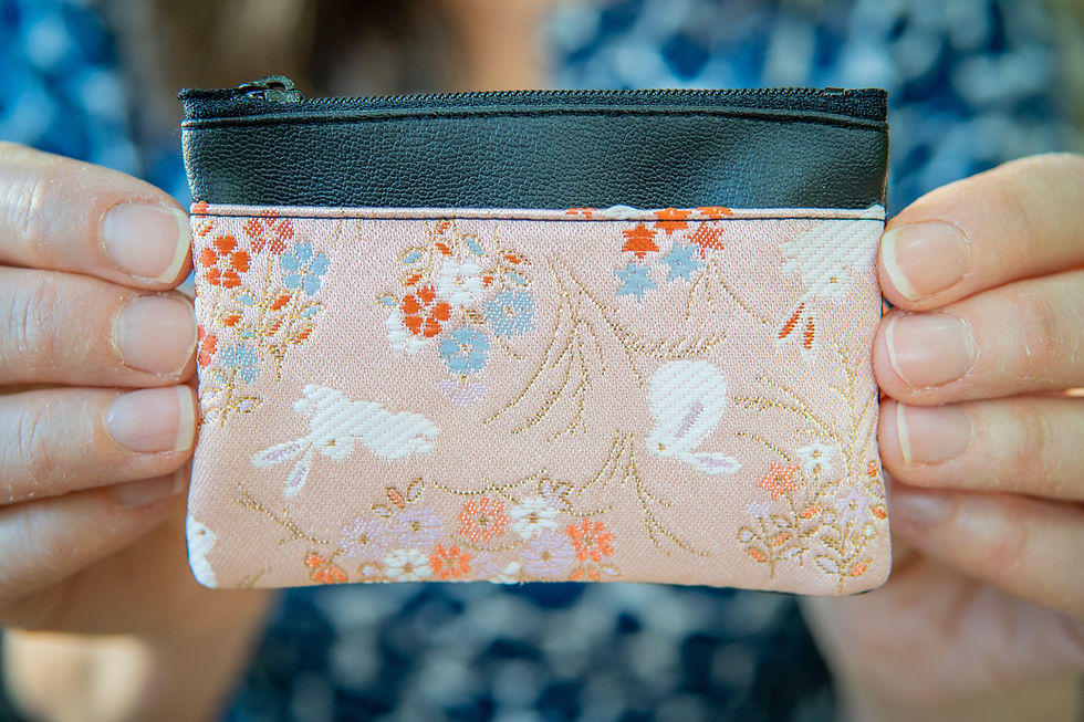 pink bunny card case