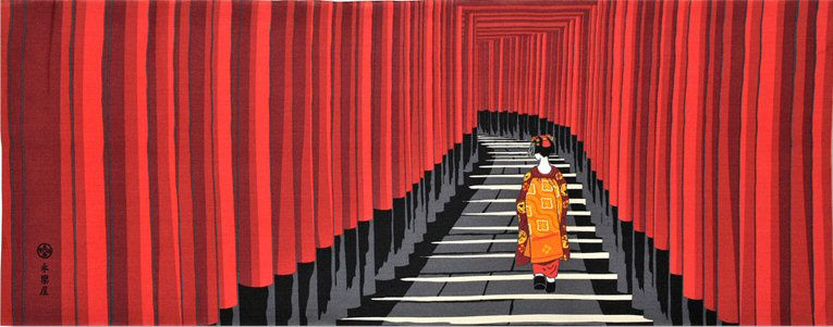 Torii and Maiko tenugui
