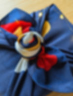 Christmas furoshiki fabric gift-wrapping
