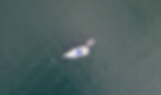 yacht overhead drone shot