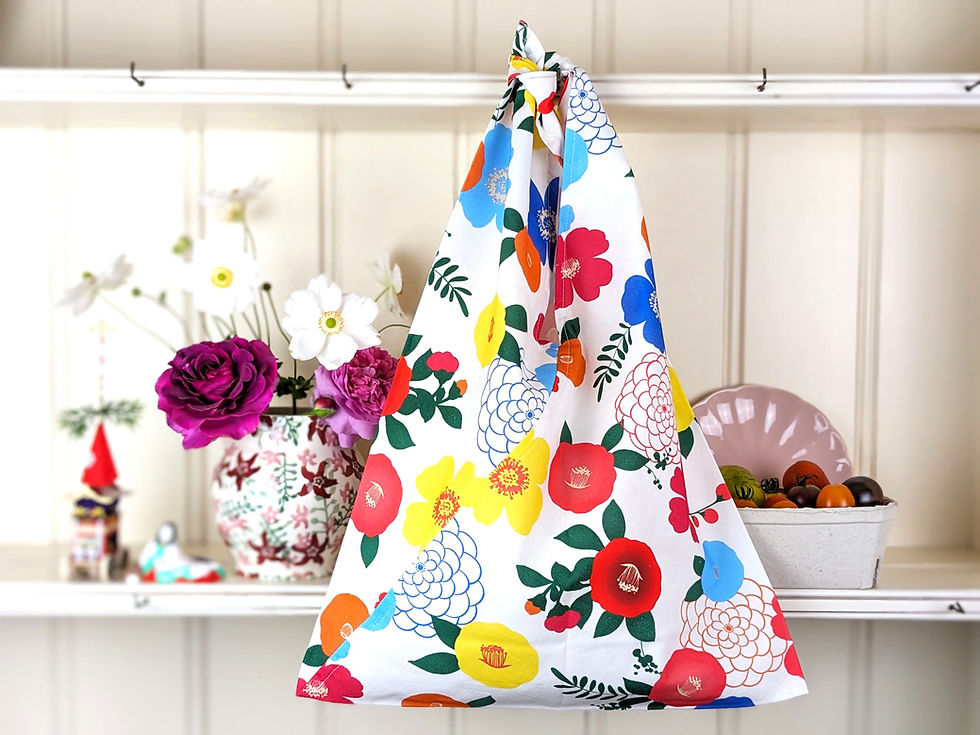 azuma bukuro furoshiki tote bag on dresser