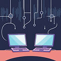 two computers communicating over the int