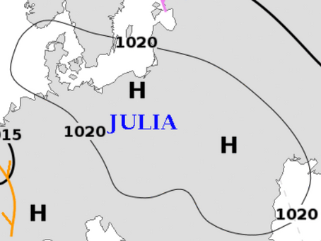Wyż dominujący, temperatury wzrastające.