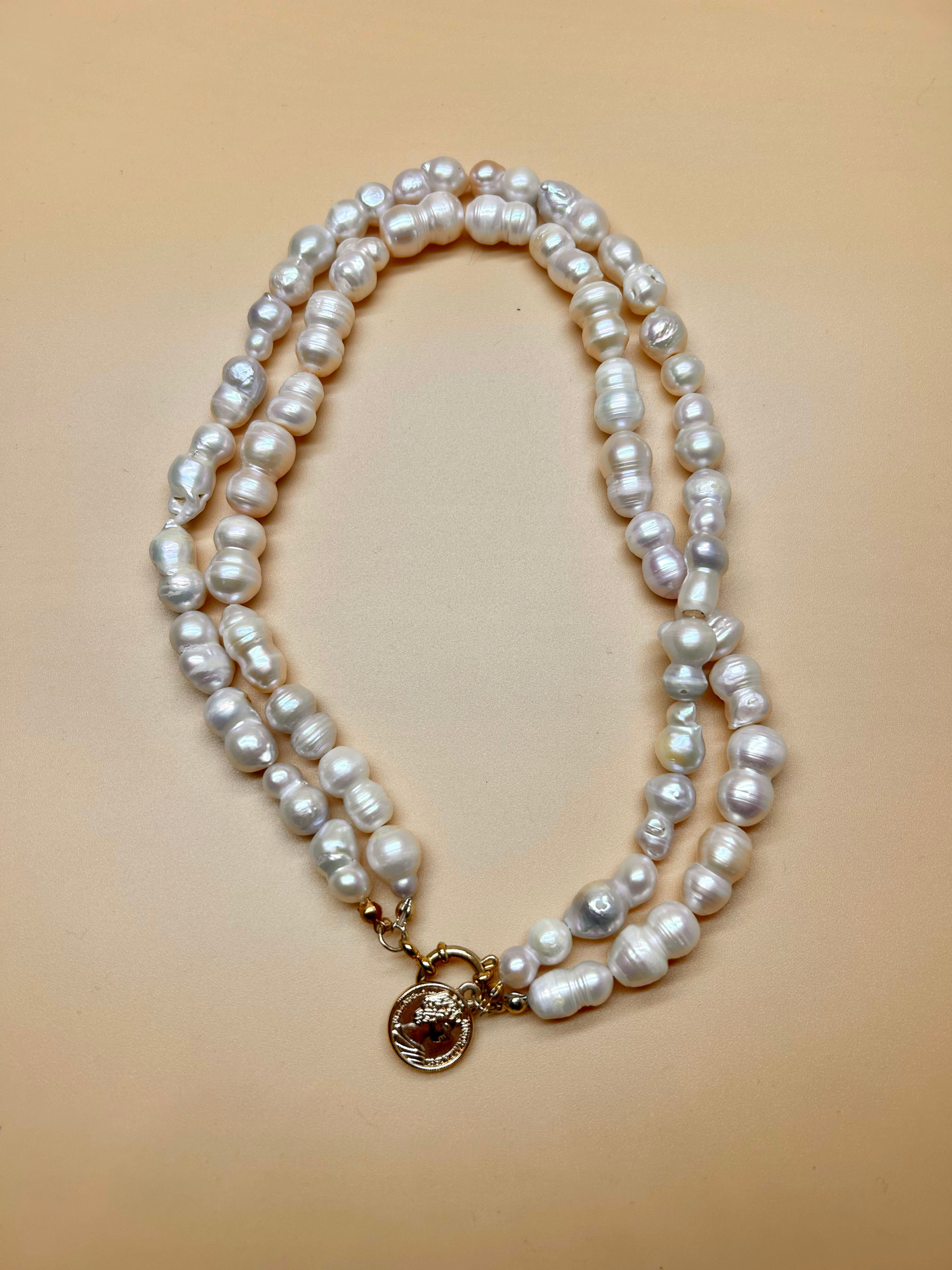 Collana Medaglia - Perle MISS