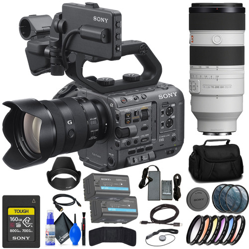 Sony FX6 Digital Cinema Camera Kit with 24105mm Lens + Sony FE 70
