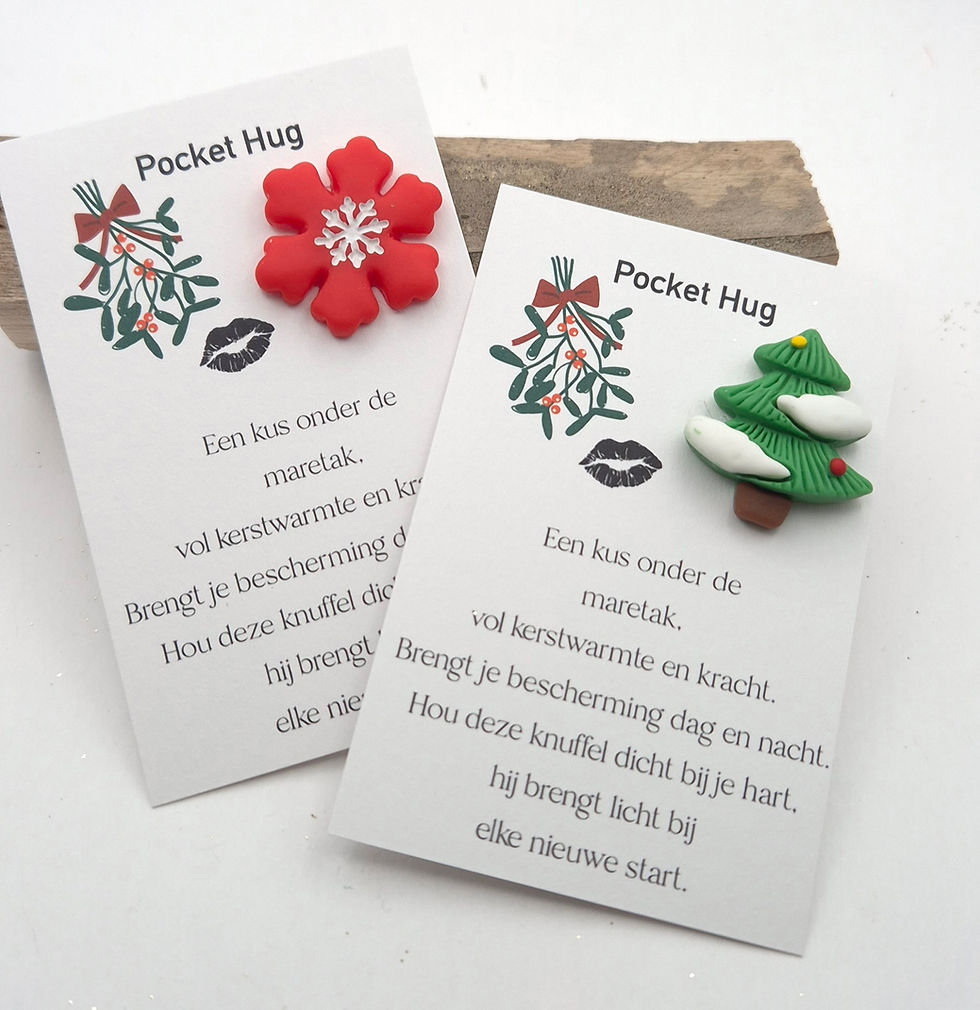 Pocket Hug, kaartjes met een boodschap
