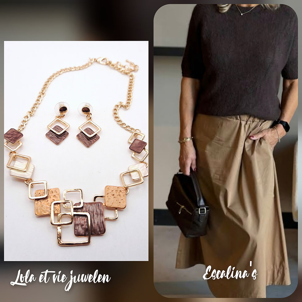 Emaille korte ketting