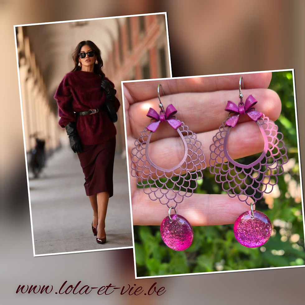 Geometrische oorbellen met hanger