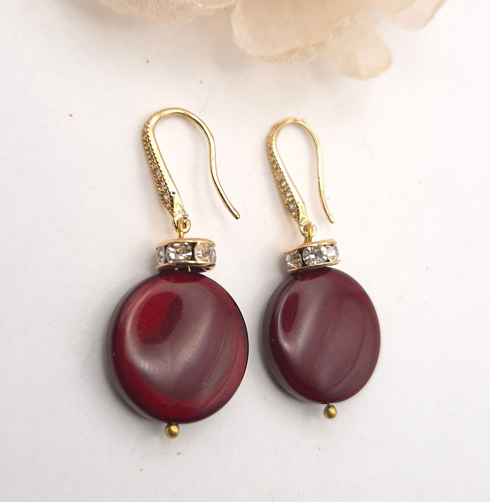 Korte oorbellen met Polaris