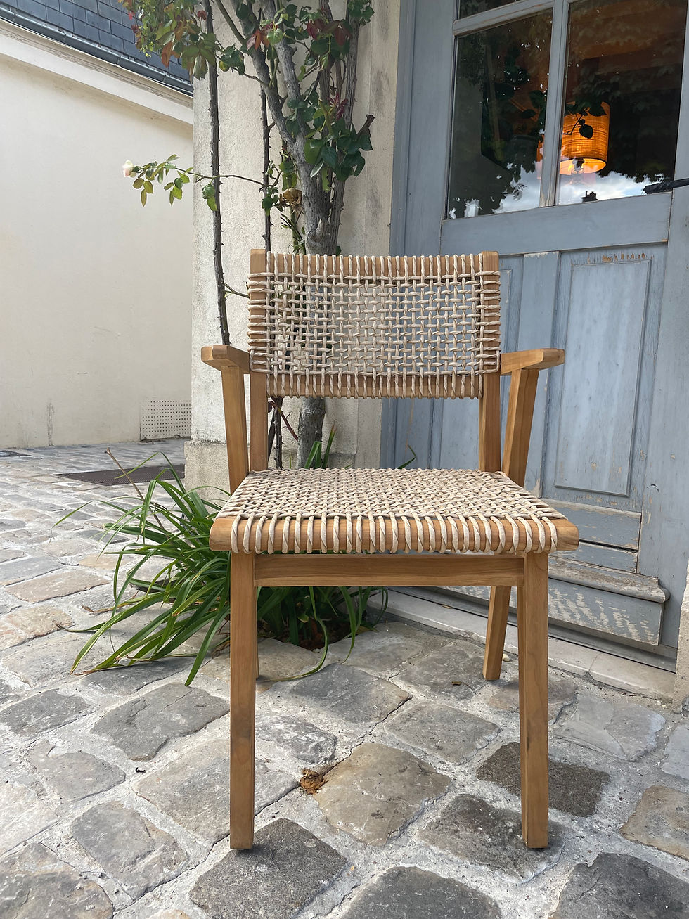 Thumbnail: Fauteuil cannage naturel in & outdoor