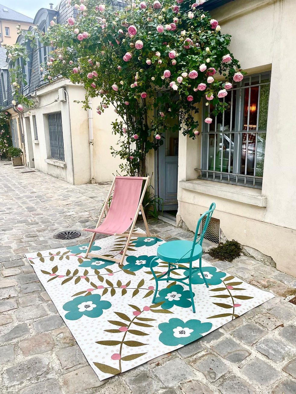 Miniature : Tapis outdoor Bloom  à fleurs