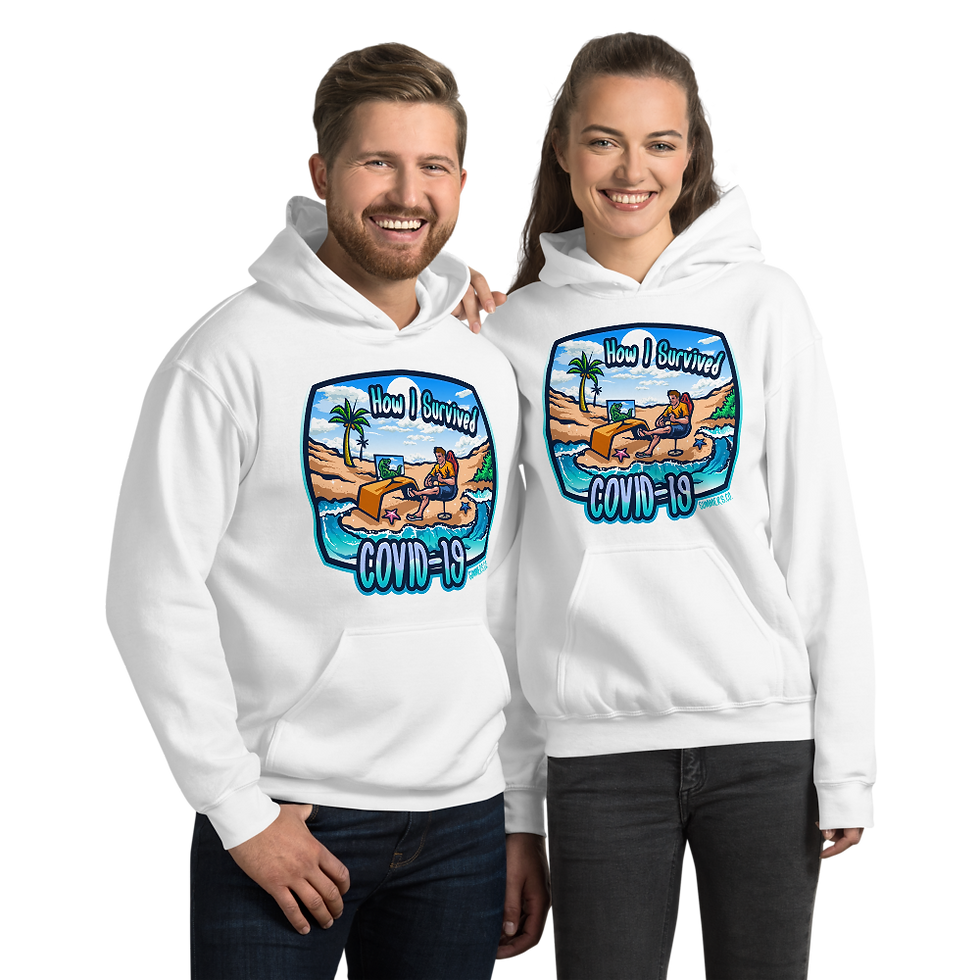 Thumbnail: Unisex Male Survived Covid-19 Hoodie