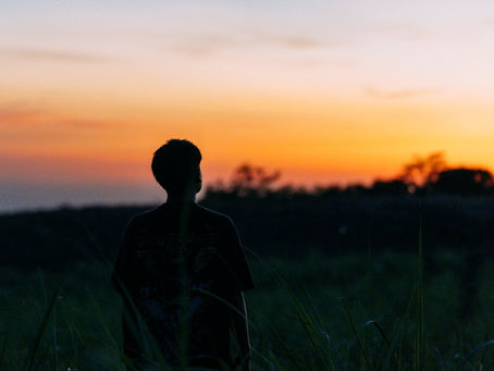 Persona sosteniendo las manos al sol en señal de gratitud y armonía espiritual – Walter E Mehrer