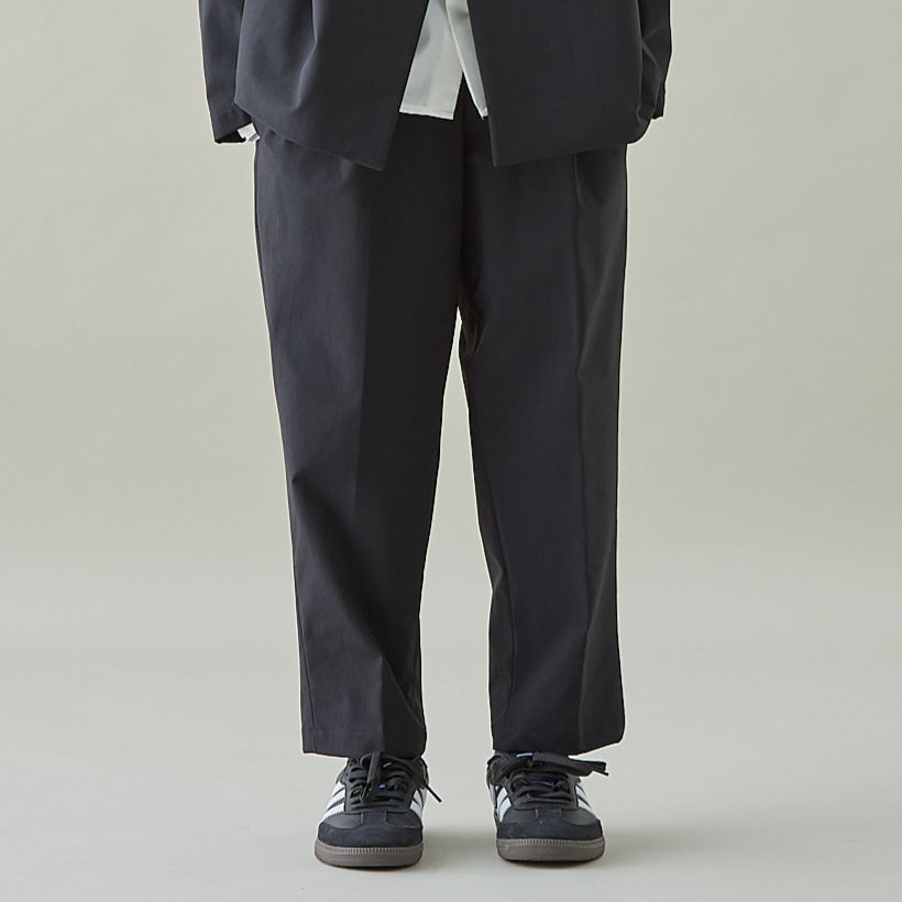 (1月下旬入荷予定)stretch nylon 1tuck pants (MP56B-190)