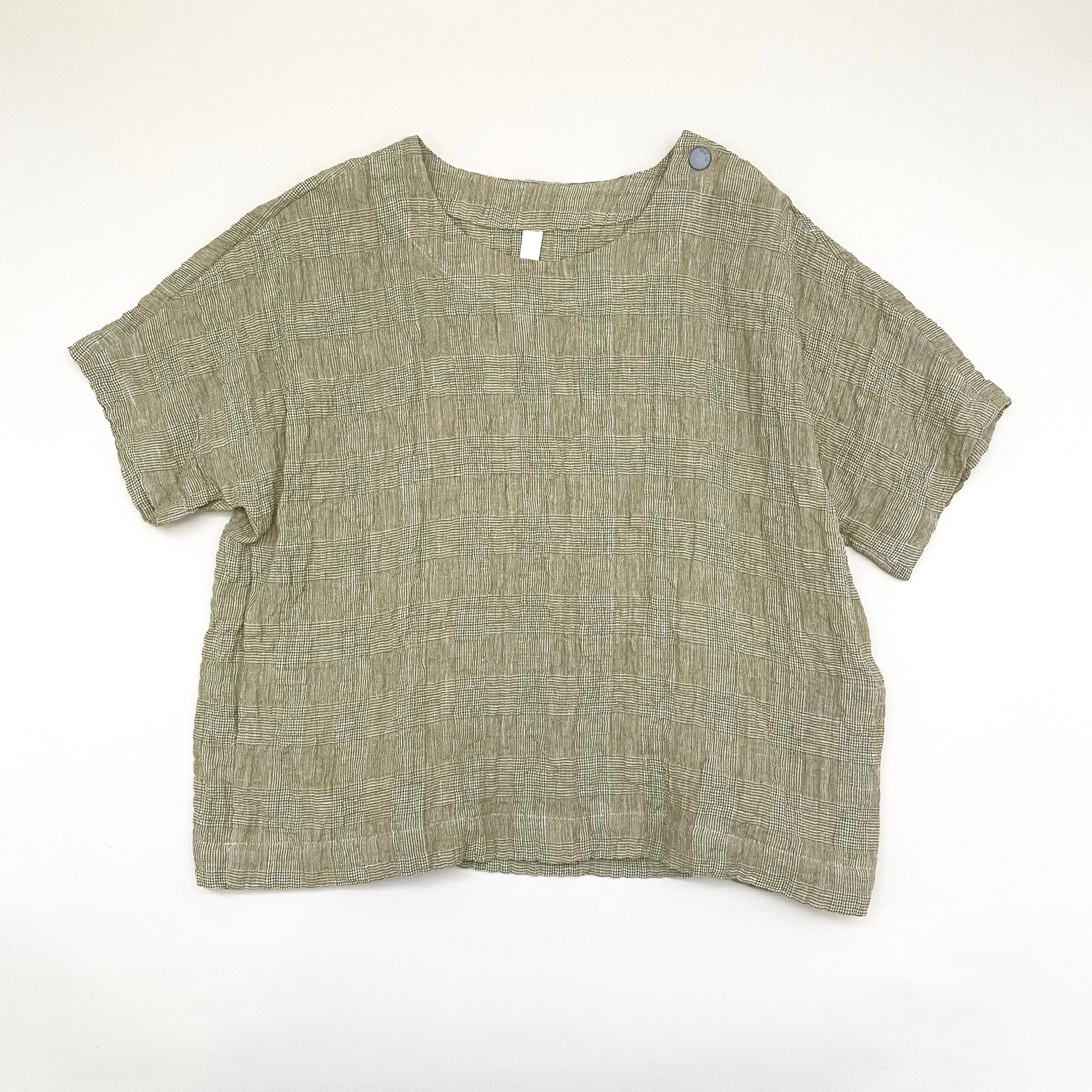 <SAMPLE>linen check T