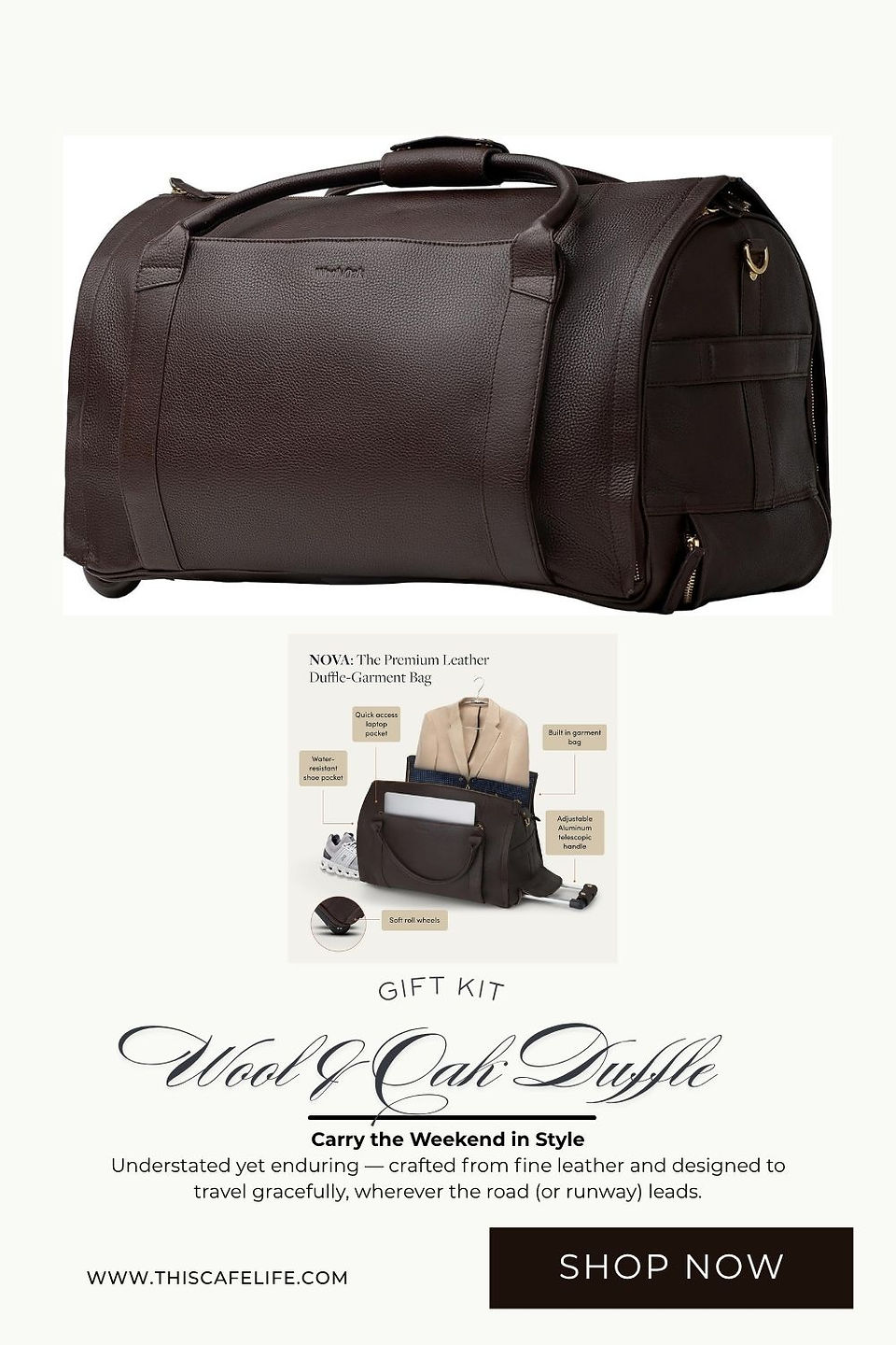 Berliner Leather Duffle Bag