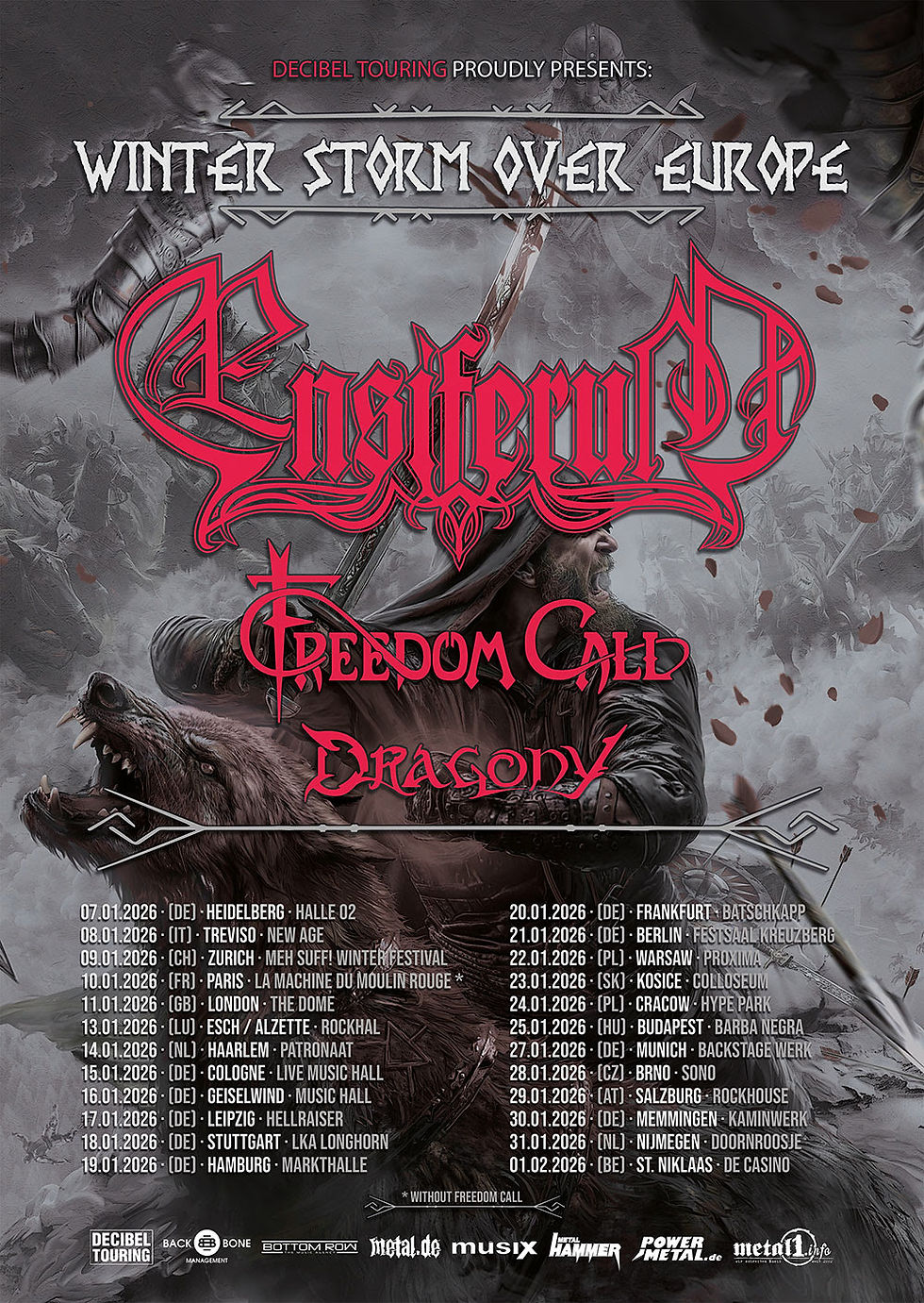 Ensiferum Tour 2026