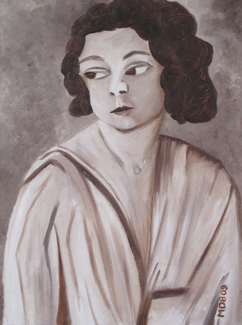Flapper Oil painting