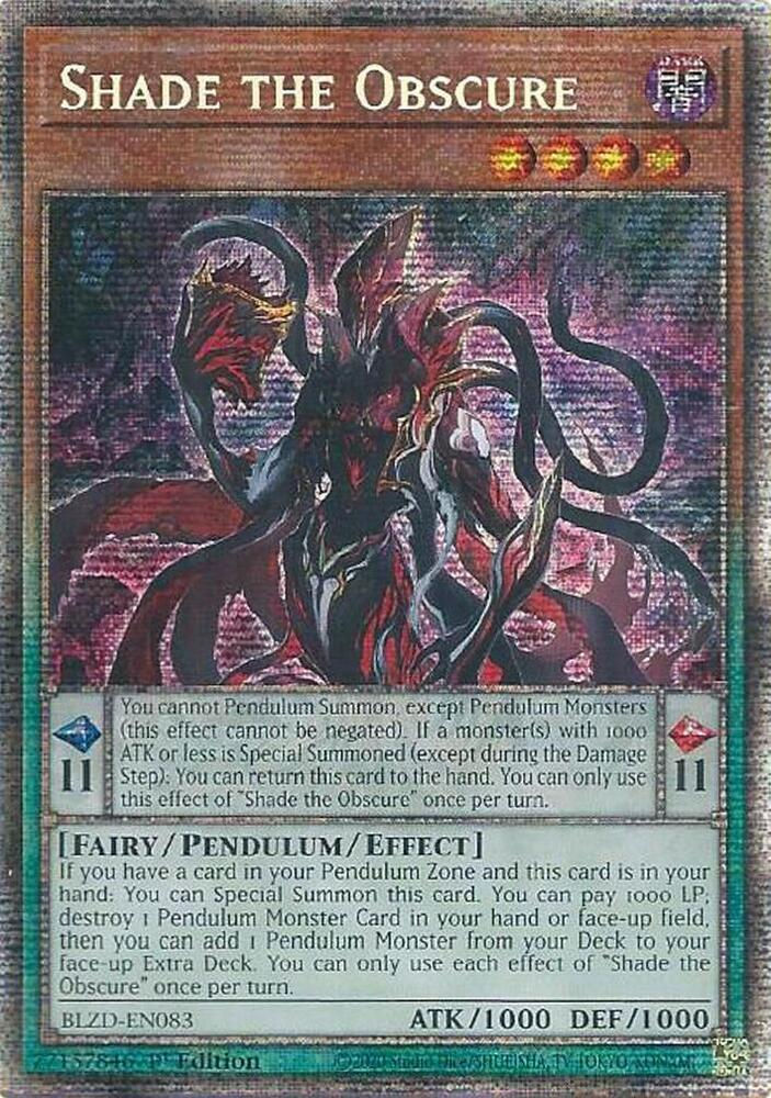 Shade the Obscure (Starlight Rare) - Blazing Dominion (BLZD)