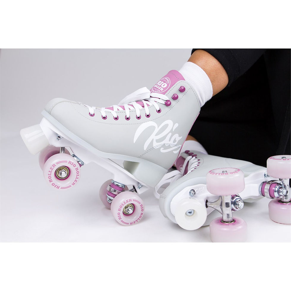 Thumbnail: Adult: Rio Roller Script Quad Skate Grey/Purple (RRP £89.95)