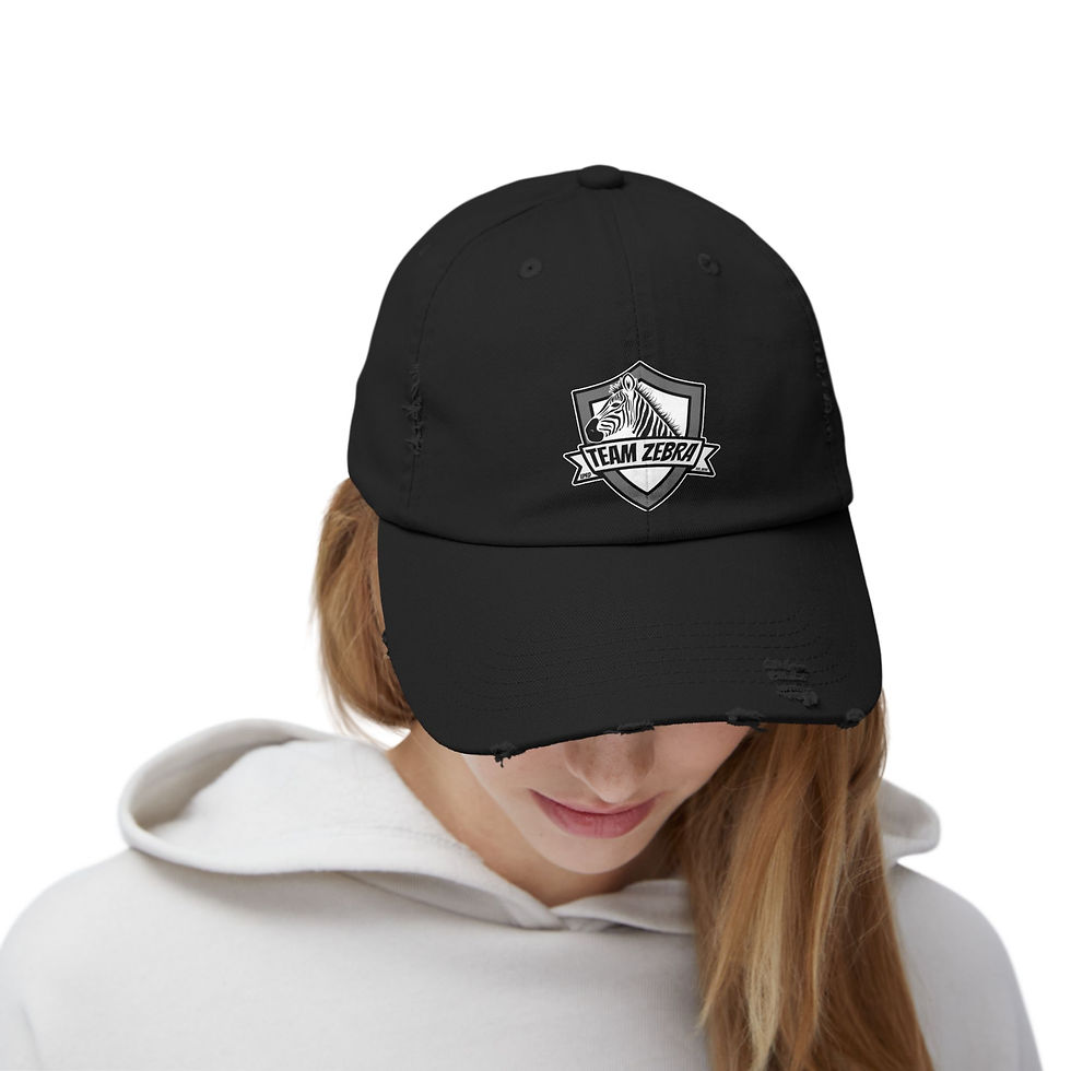 Thumbnail: Team Zebra Distressed Cap