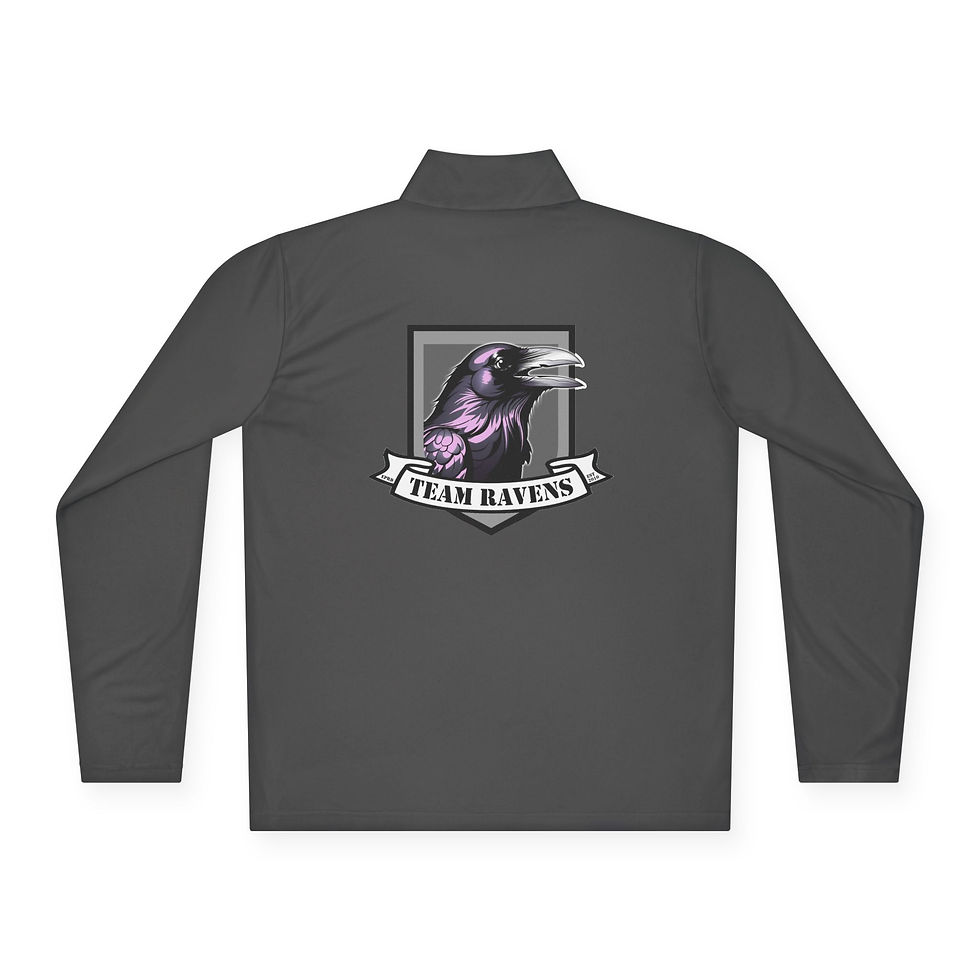Thumbnail: Team Ravens Quarter-Zip Pullover (Back)