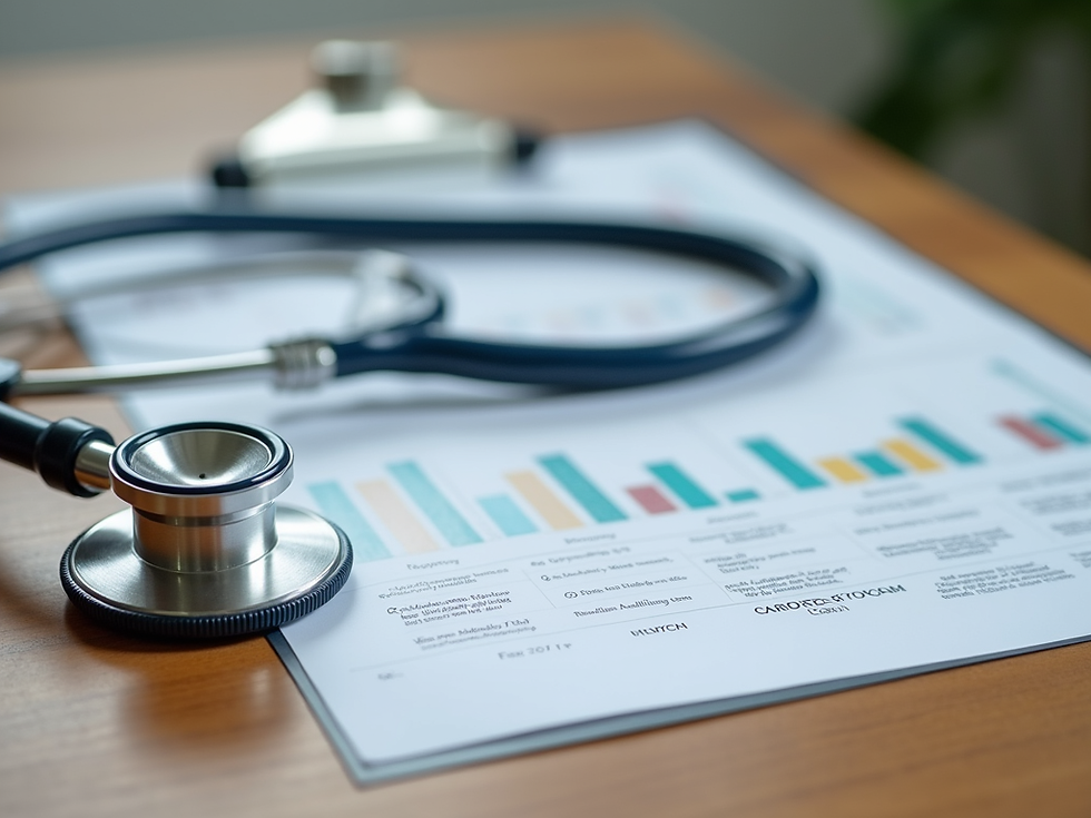 portrait-photography-of-a-stethoscope-resting-beside-a-medical-chart-on-a-clean-wooden-tab
