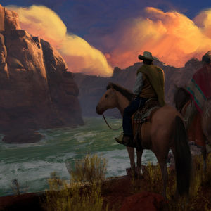 Painted over UE5 export with megascans