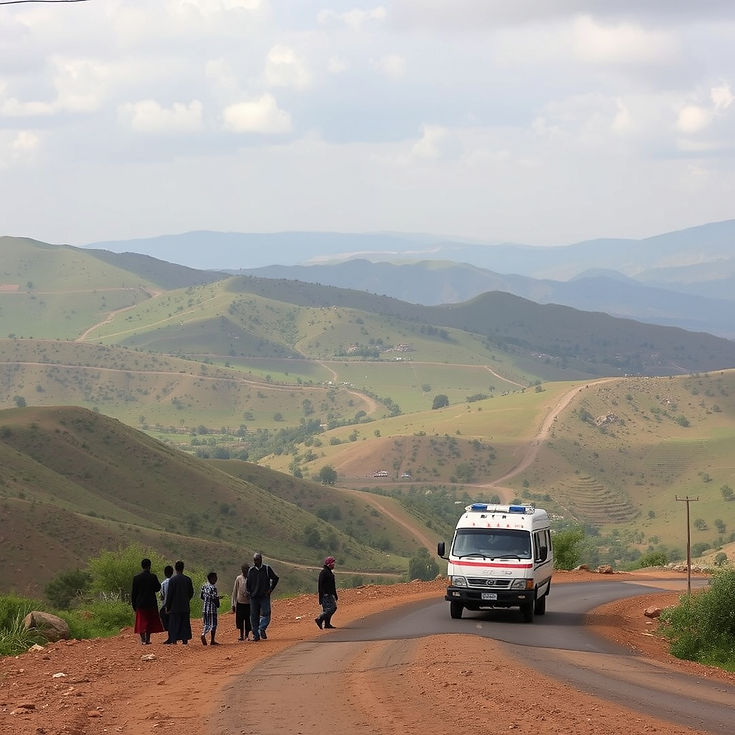 rural highlands Ethiopia WITH ROADS, PEOPLE AND PNORAMA VIEWS AND MOBILE CLINIC CARE.jpg