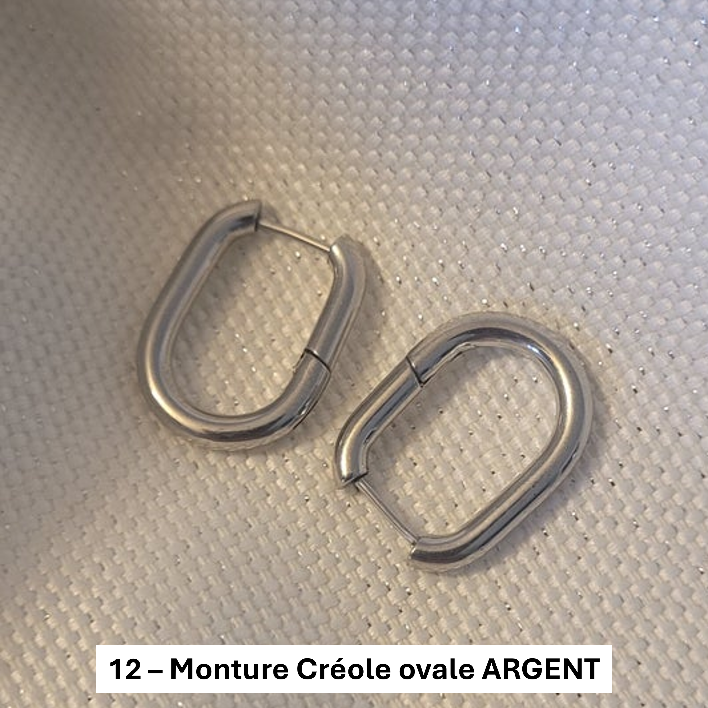 Montures de Pampilles – Acier inox (argent)