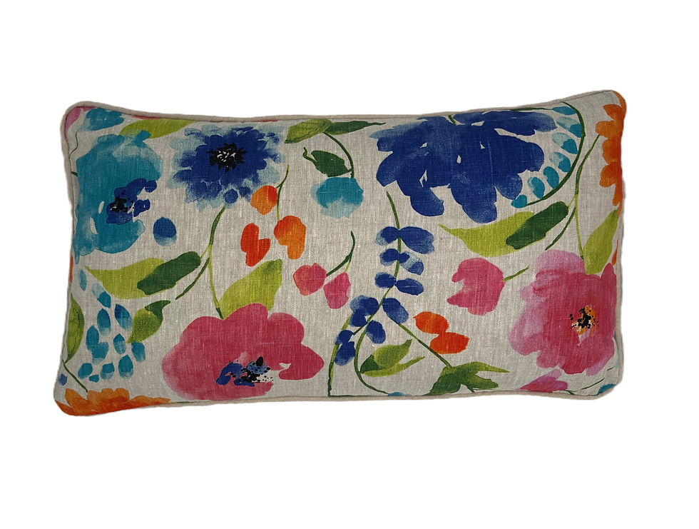 Aquarelli lumbar pillow cover 15 x 27