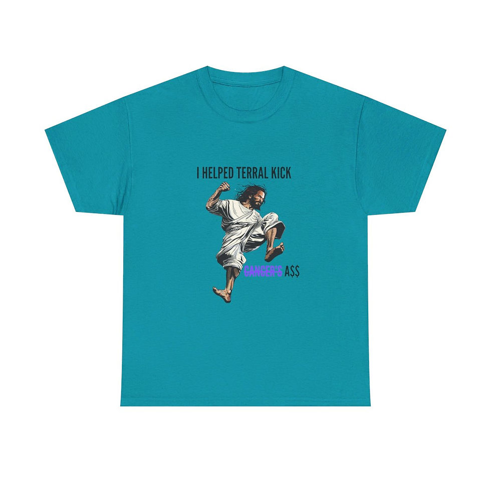 Thumbnail: Terral's Kicking Cancer's A$$ Tee - Black Logo